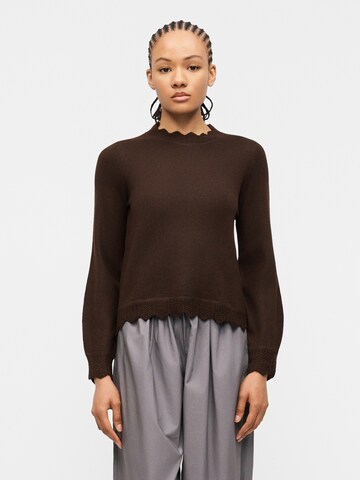 VILA Pullover 'VINikolina' i brun: forside