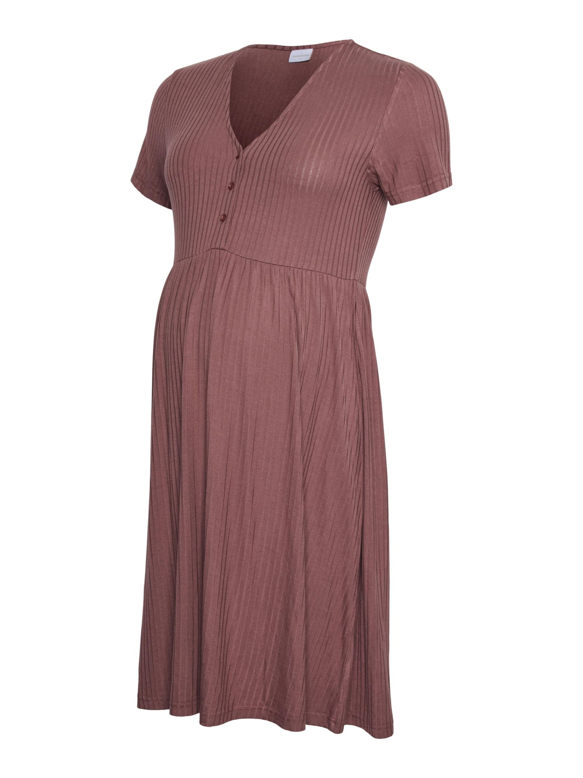MAMALICIOUS - Vestido en marrón: frente