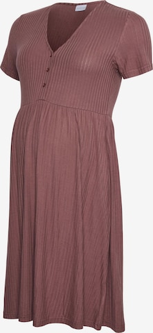 MAMALICIOUS - Vestido en marrón: frente