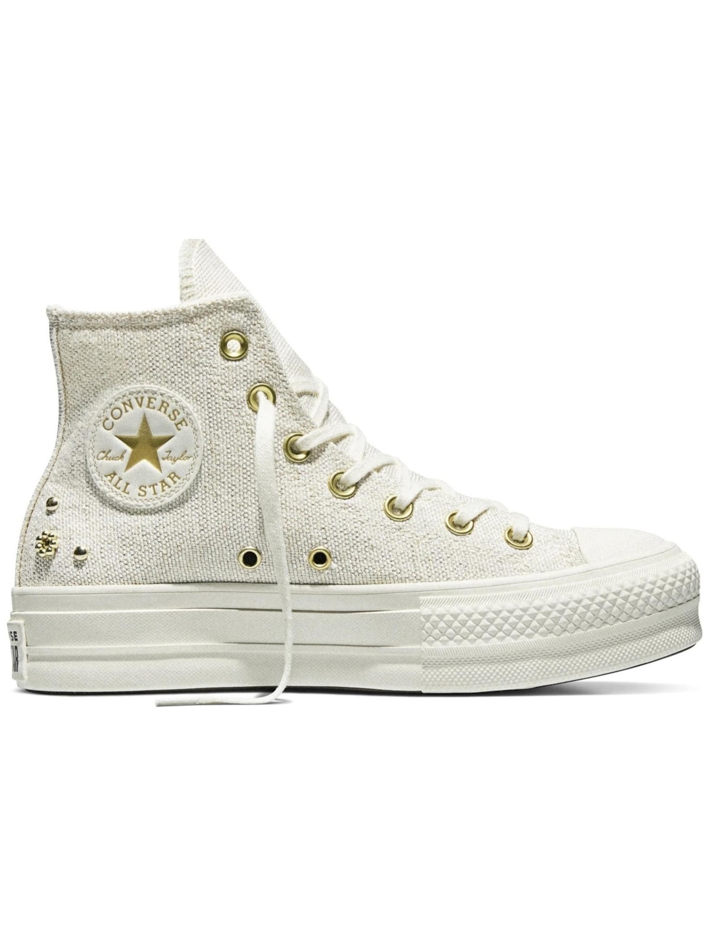 Sneaker alta di CONVERSE in beige: frontale