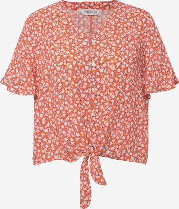 Studio Untold Blouse in Orange: front