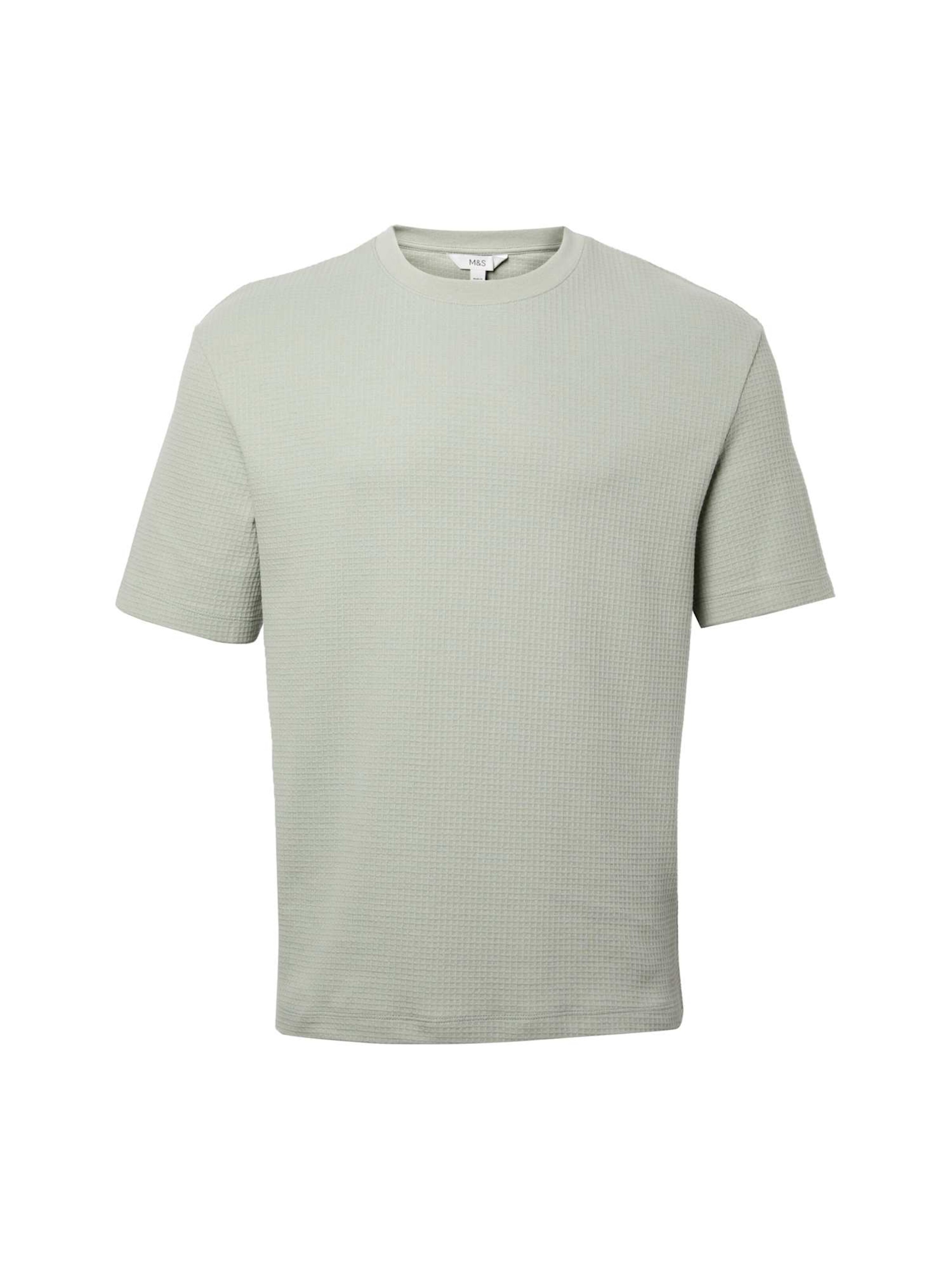 Marks & Spencer Shirt in Groen: voorkant