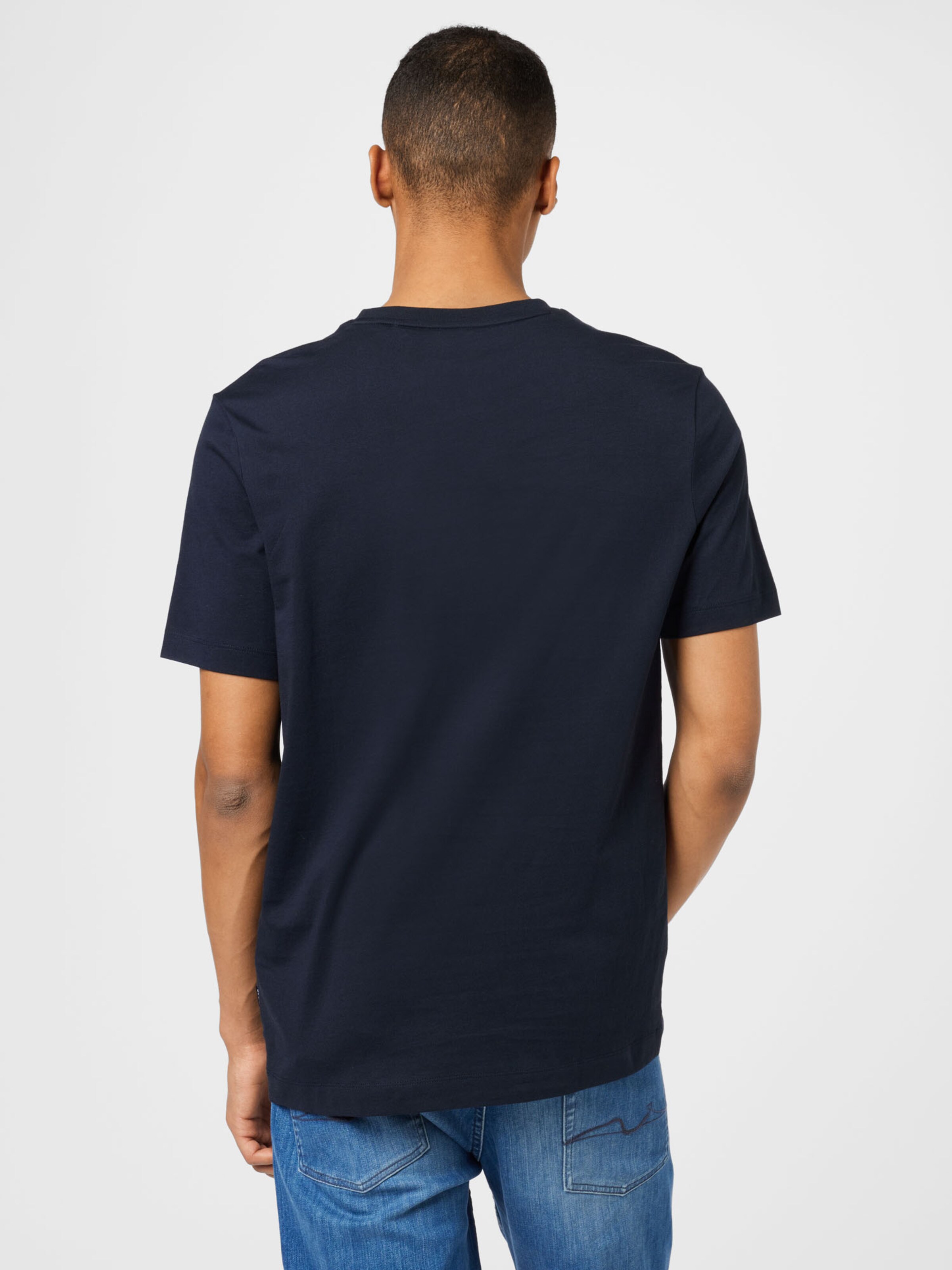 Männer Shirts BOSS Black T-Shirt 'Thompson' in Navy - VT49197 Männer Shirts BOSS Black T-Shirt 'Thompson' in Navy - VT49197