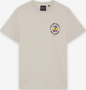 Lyle & Scott Shirt 'Lyle & Scott - Heren t-shirt' in Beige: voorkant