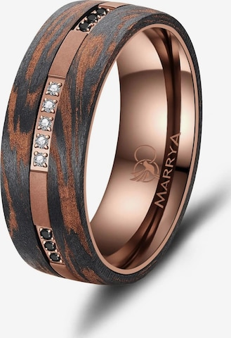 Anello 'MARRYA Ehering CB-08 Carbon-Bronze' di MARRYA in marrone: frontale