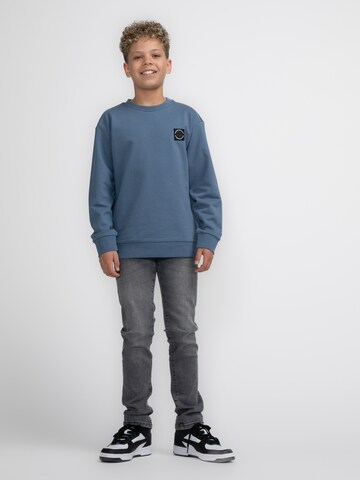 Sweat 'White' Petrol Industries en bleu