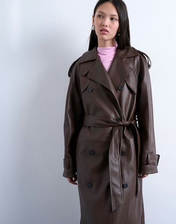 TOPSHOP Демисезонное пальто 'NOA' в Коричневый