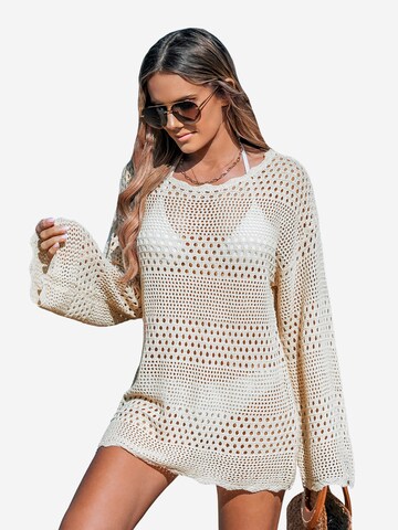 Cupshe Beach Dress in Beige