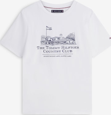 T-Shirt TOMMY HILFIGER en blanc : devant