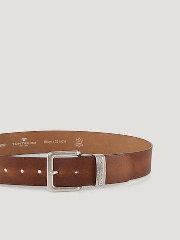 TOM TAILOR Belt 'Harry' in Brown