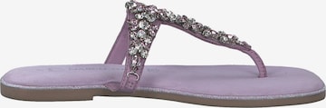 MARCO TOZZI T-Bar Sandals in Purple