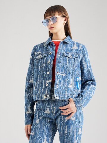 KARL LAGERFELD JEANS Välikausitakki värissä sininen: edessä