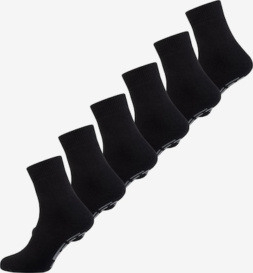 Nur Die Sokken ' Stoppersocke Silikondruck ' in Zwart: voorkant