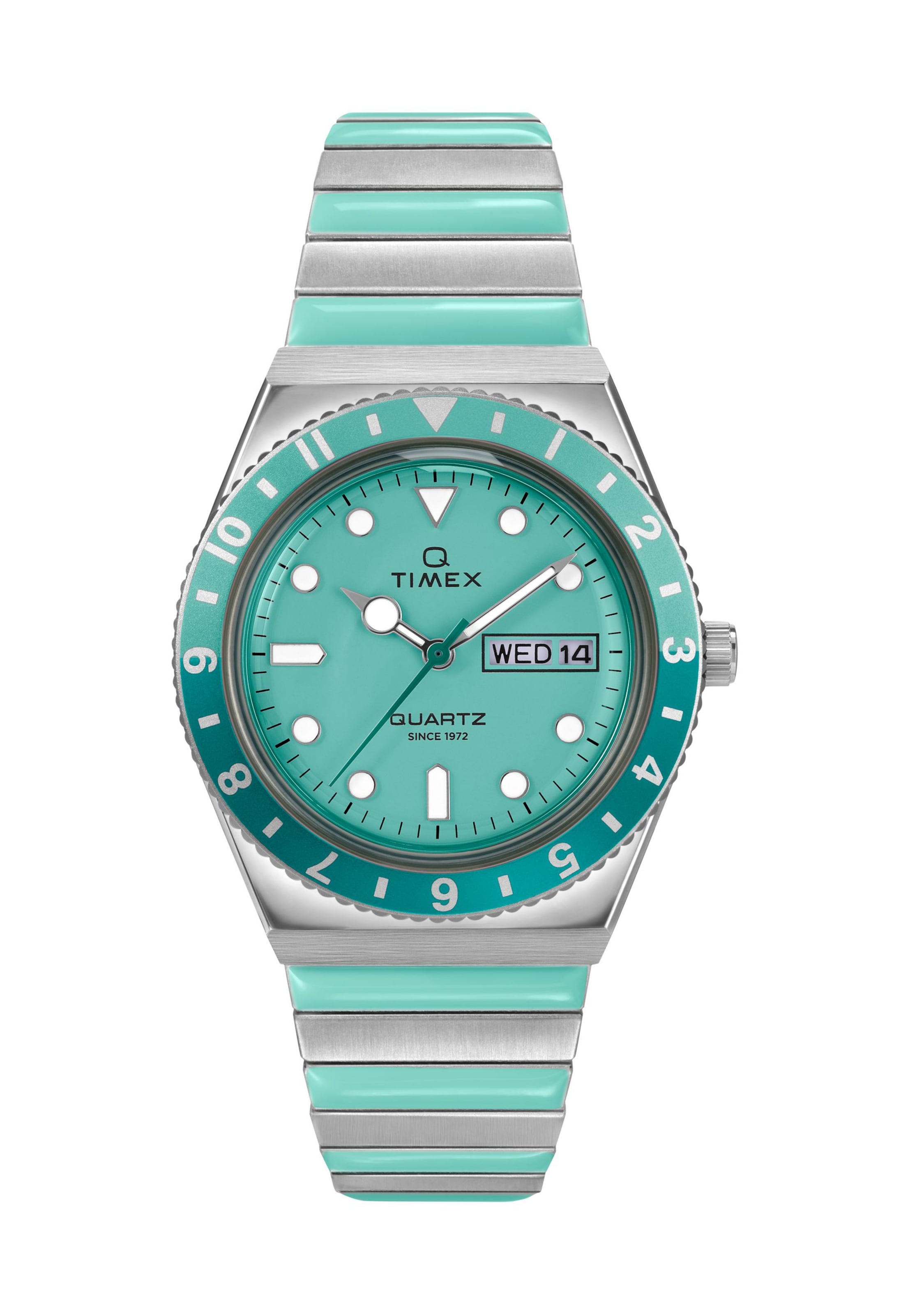 TIMEX Quartz Analog Watch ' Q Timex ' in Blau: Vorderseite