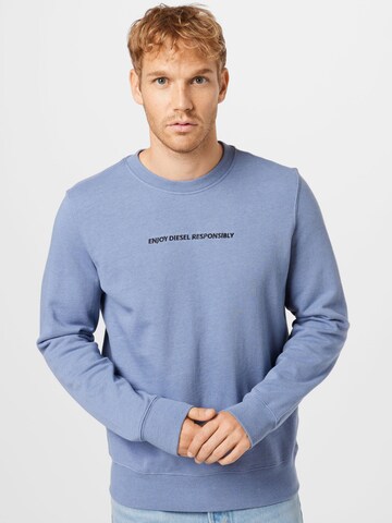 DIESEL Sweatshirt 'GIRK' in Blue: front