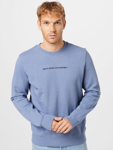 Sweat-shirt 'GIRK' DIESEL en bleu : devant