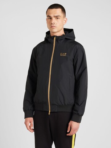 EA7 Emporio Armani Демисезонная куртка в Черный: спереди