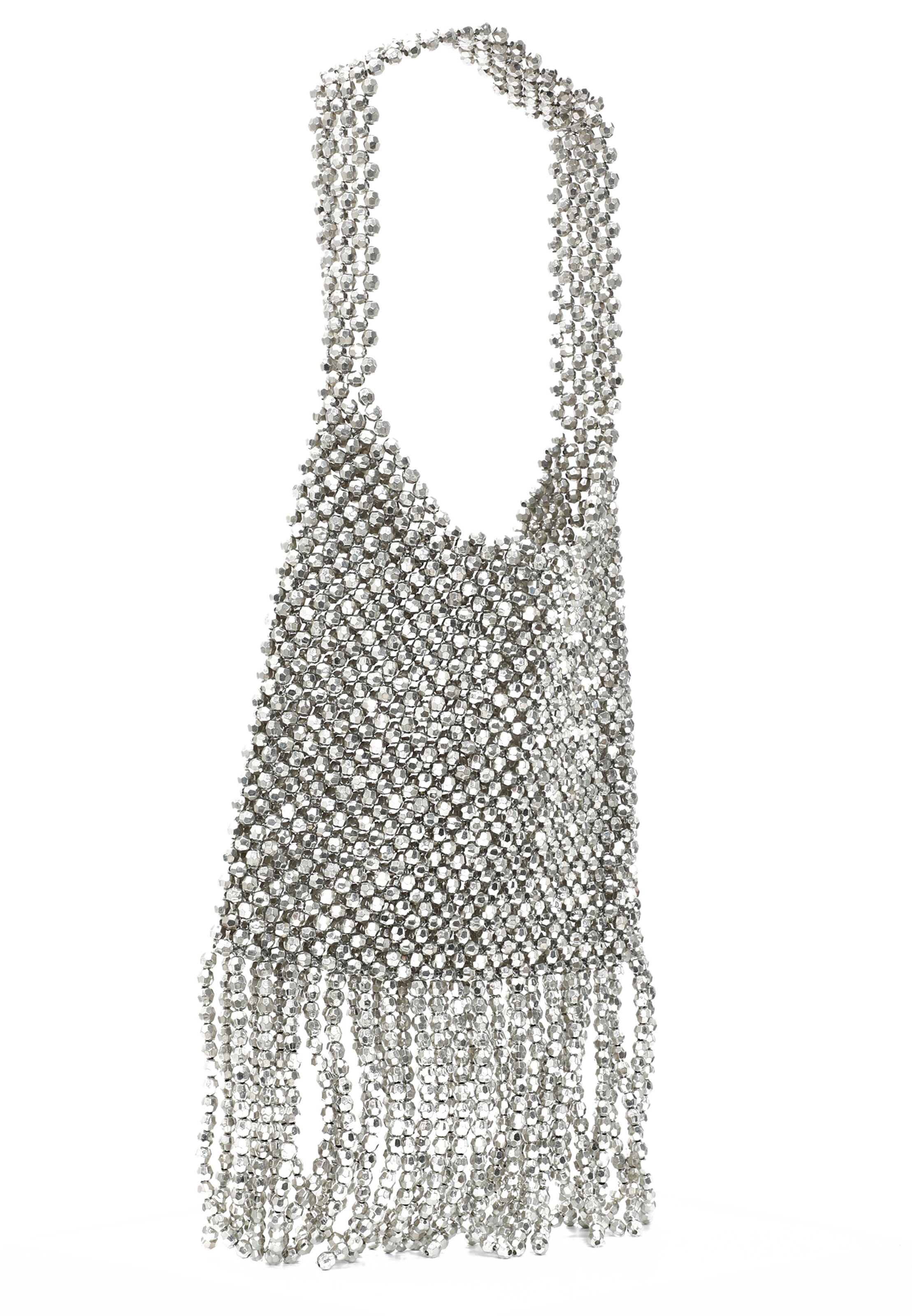 FELIPA Torba za čez ramo | srebrna barva