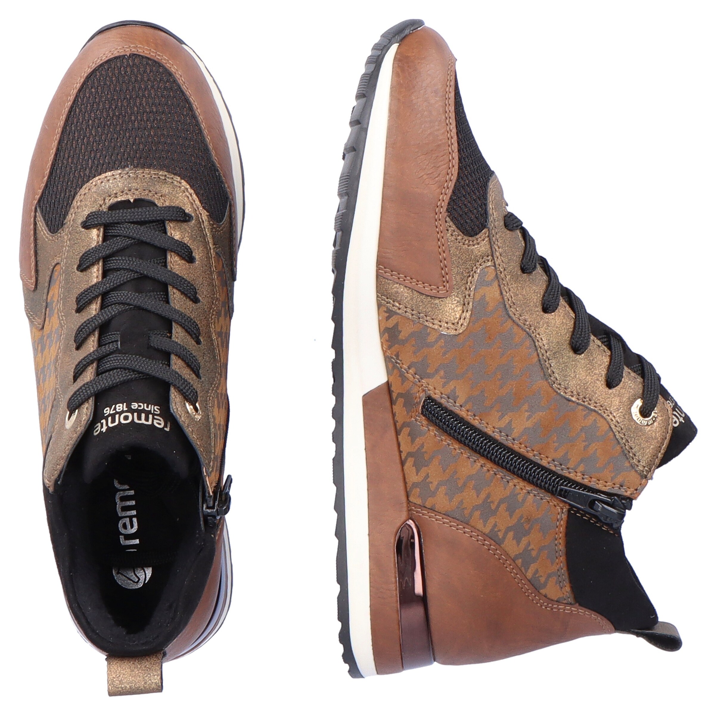 Sneaker alta di REMONTE in marrone