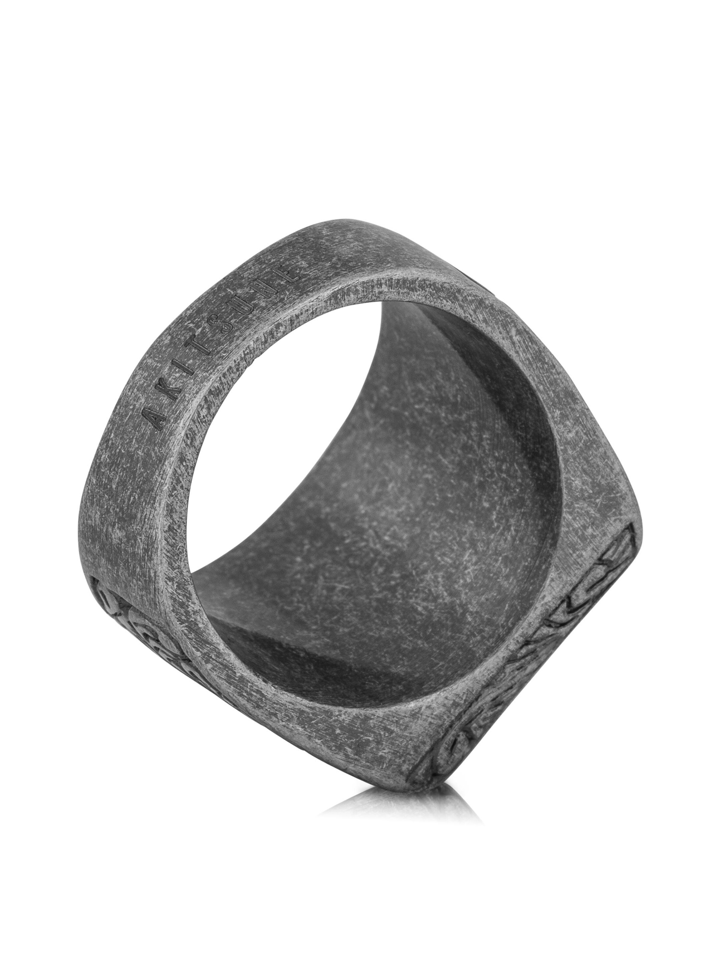 Akitsune Ring 'Floral'‌‌‌‌‌ in Silber