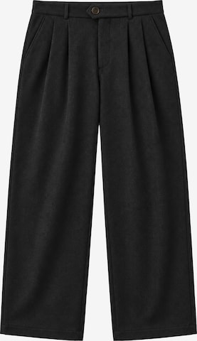 Pantaloni con pieghe 'Powder' di Prohibited in nero: frontale