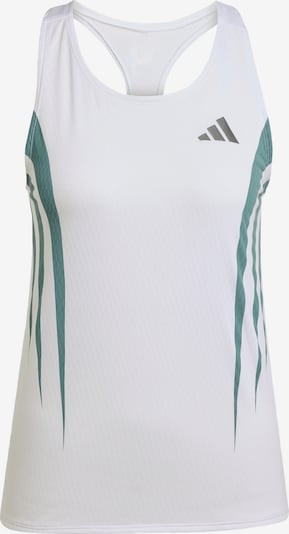 ADIDAS PERFORMANCE Sporttop 'Adizero Archive' in dunkelgrau / schilf / weiß, Produktansicht