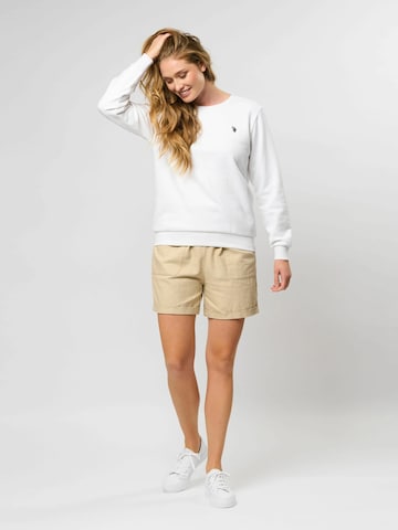 U.S. POLO ASSN. Sweatshirt 'Helen' i hvid
