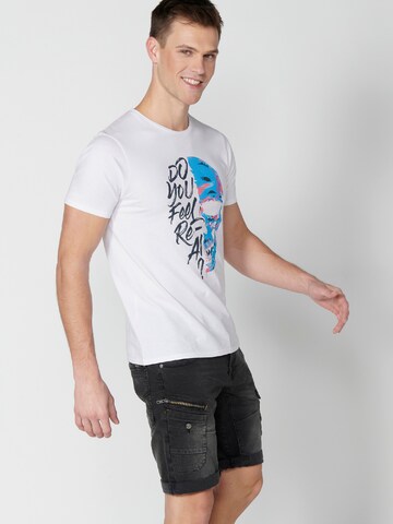 KOROSHI T-Shirt in Weiß