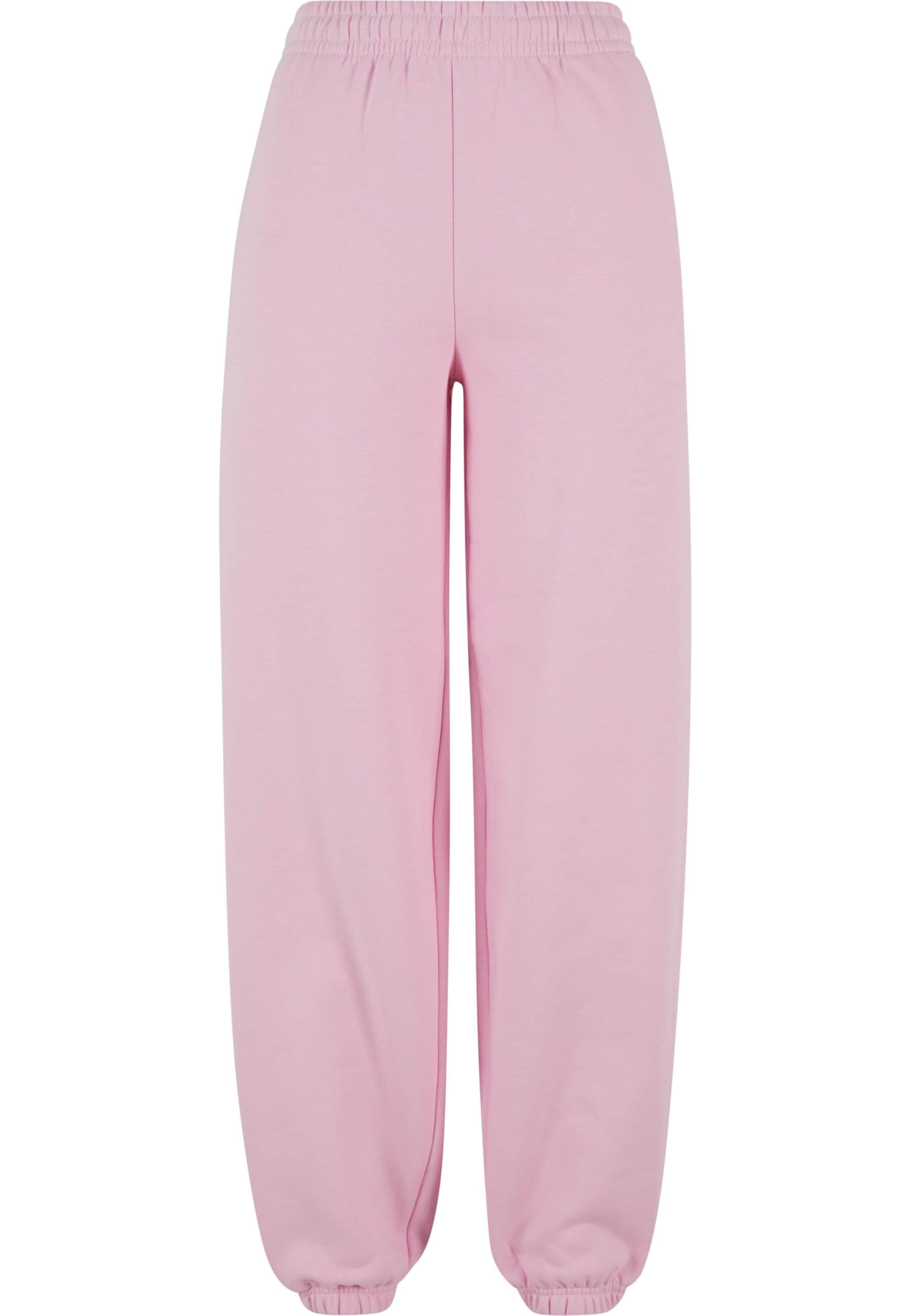 Urban Classics Trousers in Pink: front