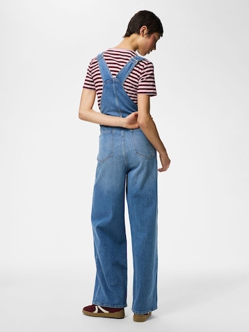 Loosefit Pantaloni con pettorina 'PCGrace' di PIECES in blu