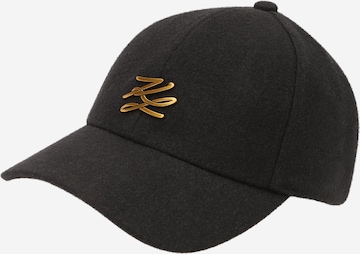 Casquette Karl Lagerfeld en noir : devant