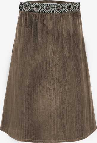H.Moser Traditional Skirt in Brown: front