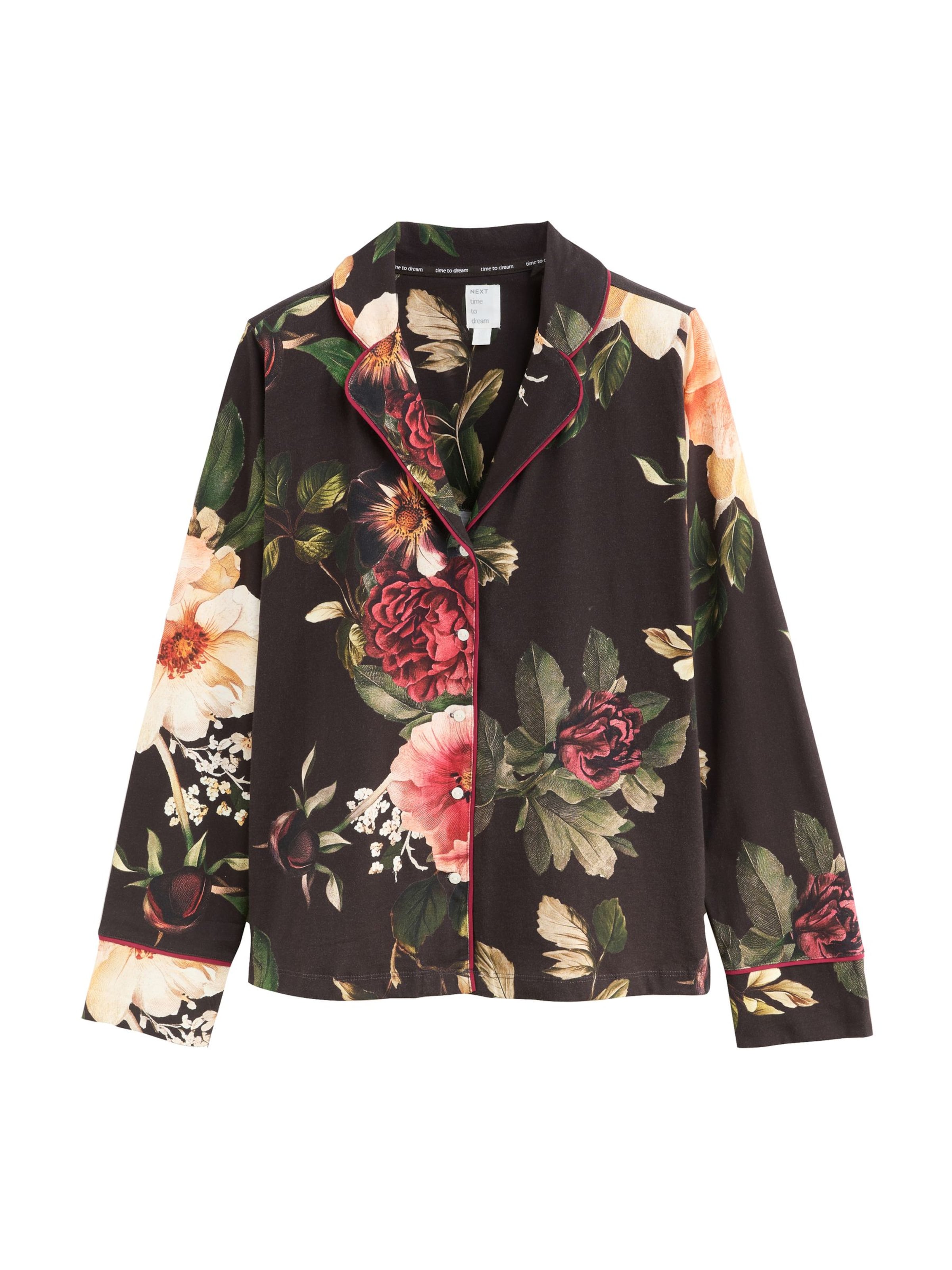 juoda Next Pižaminiai marškinėliai: priekis