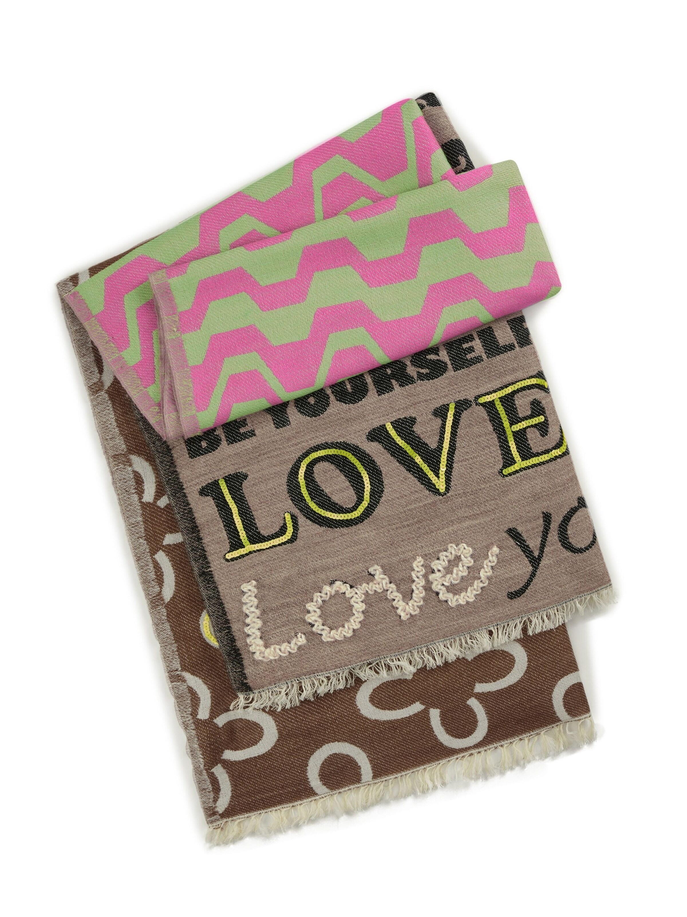 CODELLO Schal in Braun: Vorderseite