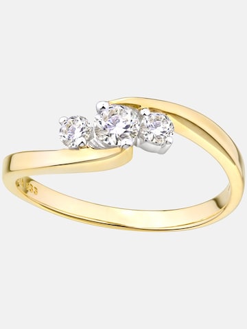 DIAMANT LETERNEL Ring 'Trilogie' in Goud: voorkant