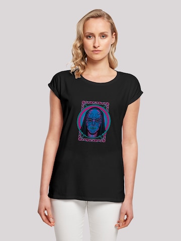 T-shirt 'Harry Potter Neon Death Eater Mask' F4NT4STIC en noir : devant