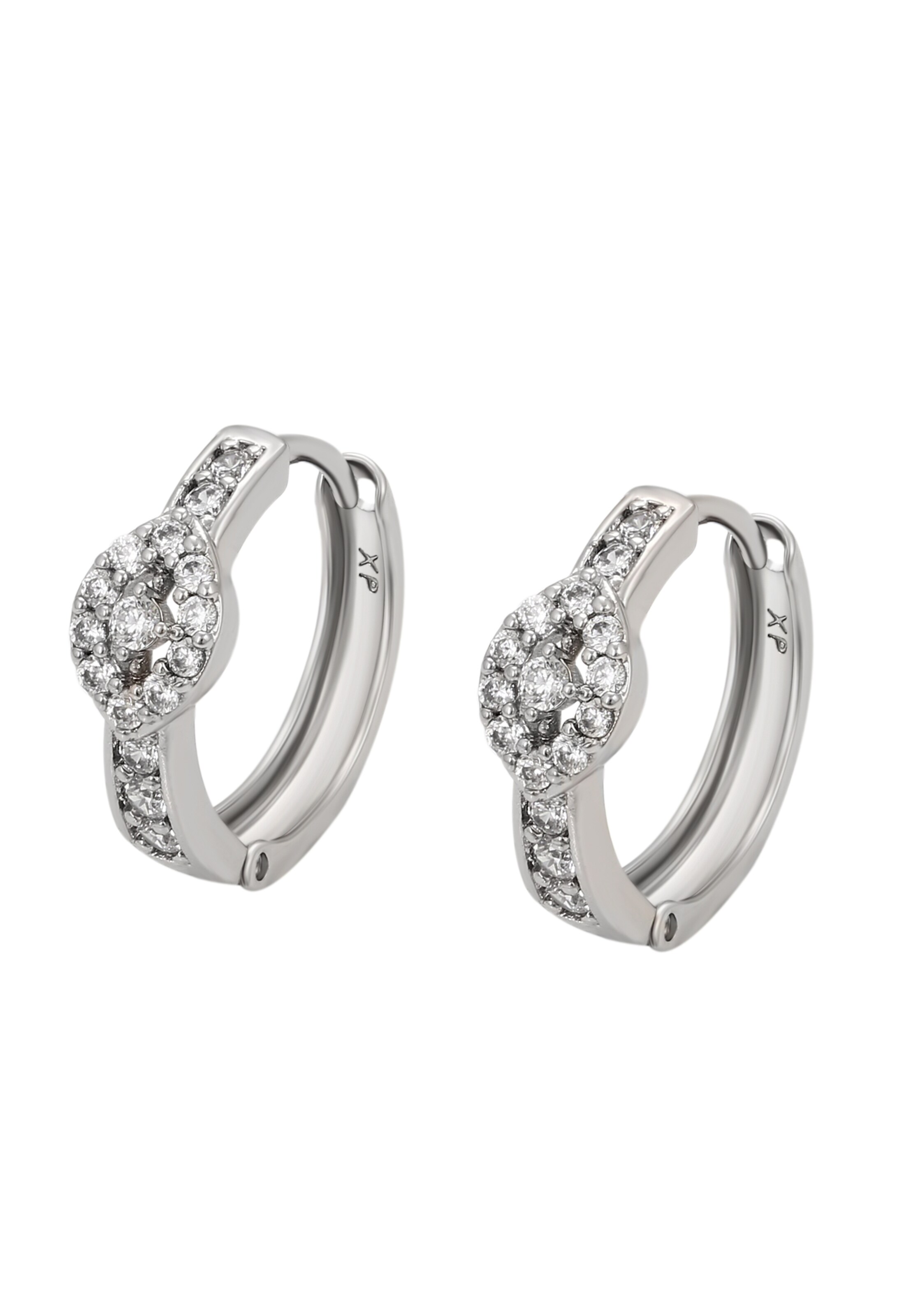 Boucles d'oreilles faina en argent : devant