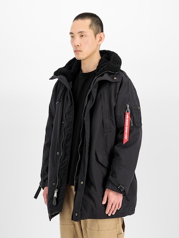 ALPHA INDUSTRIES Parka 'B-11' in Schwarz: Vorderseite