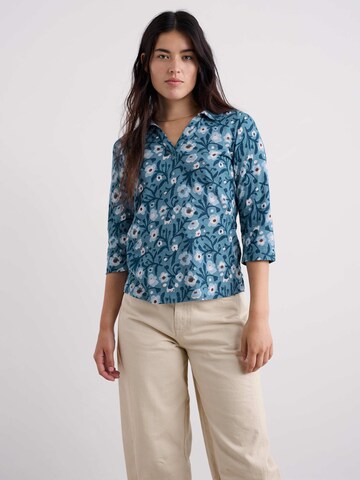 Seasalt Cornwall Blouse 'Wavecrest' in Blauw: voorkant