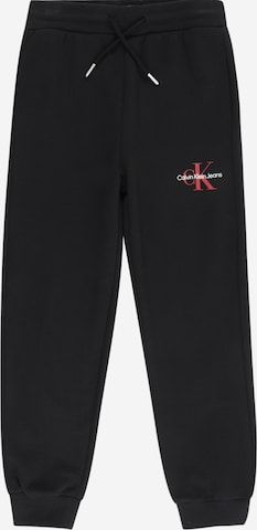 Calvin Klein Jeans Tapered Pants in Black: front