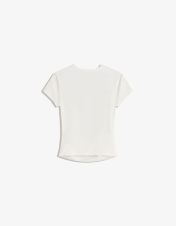 Tricou de la Bershka pe alb
