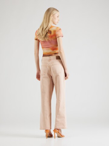 TOPSHOP Wide leg Jeans 'Column' i orange