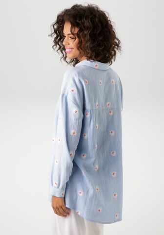 Aniston CASUAL Bluse in Blau