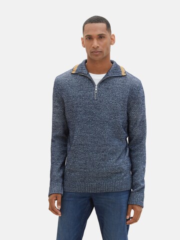 TOM TAILOR Sweater in Blue: front