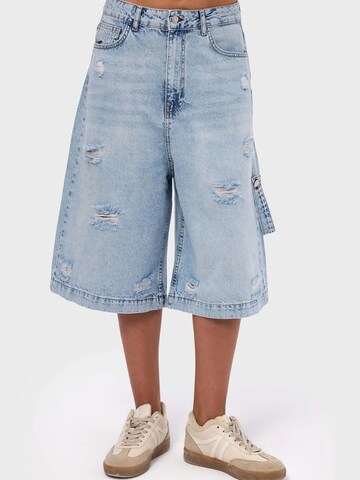 IT'S BASIC Baggy Jeans 'BERMUDA DENIM SHORT'‌‌‌‌‌‌‌ in Blau