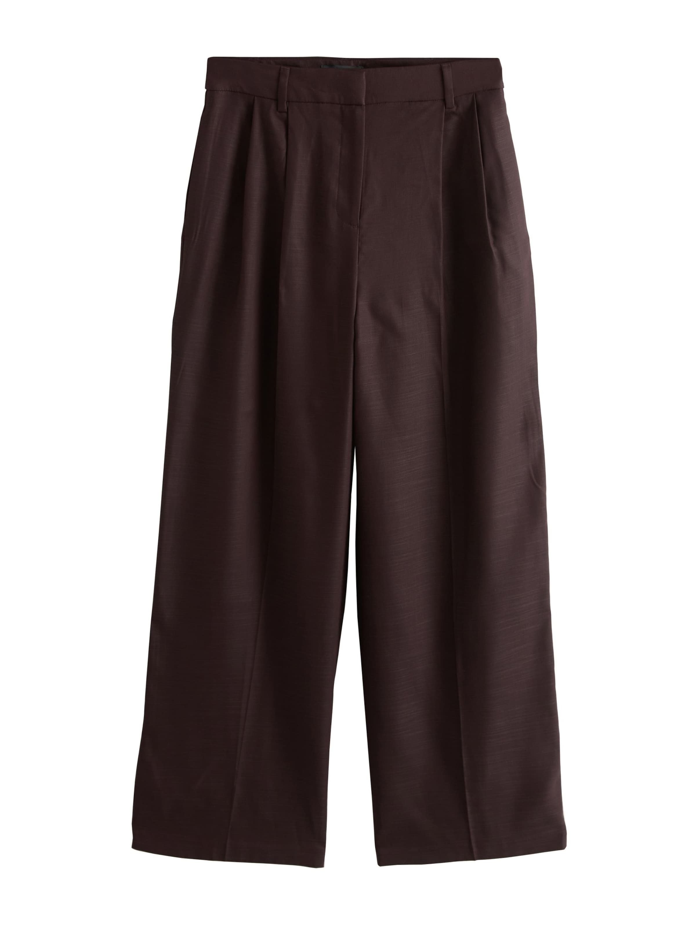 Pantaloni con pieghe Next di colore cioccolato, Visualizzazione prodotti