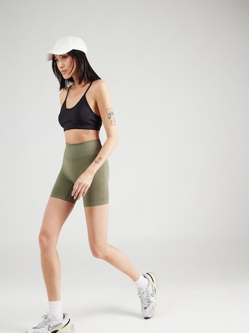 Hummel Skinny Workout Pants in Green