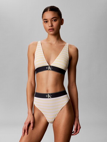 Calvin Klein Underwear Triangel BH in Gelb: Vorderseite