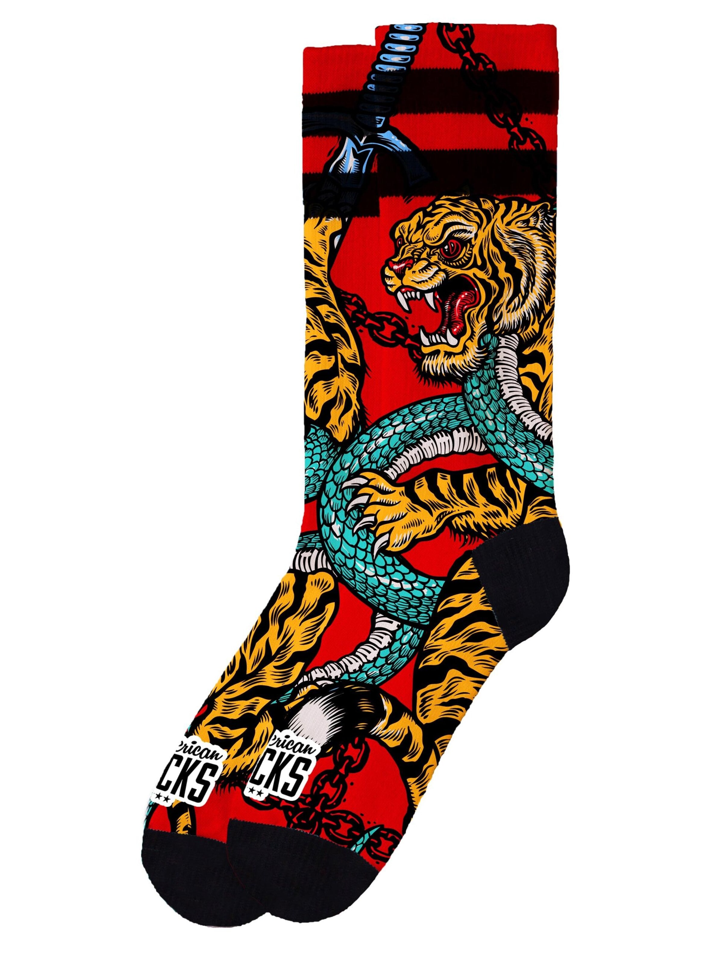 Chaussettes 'Bengala' American Socks en noir : devant