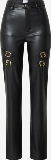 Hoermanseder x About You Pantalon 'Ella' en or / noir, Vue avec produit